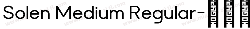 Solen Medium Regular字体转换